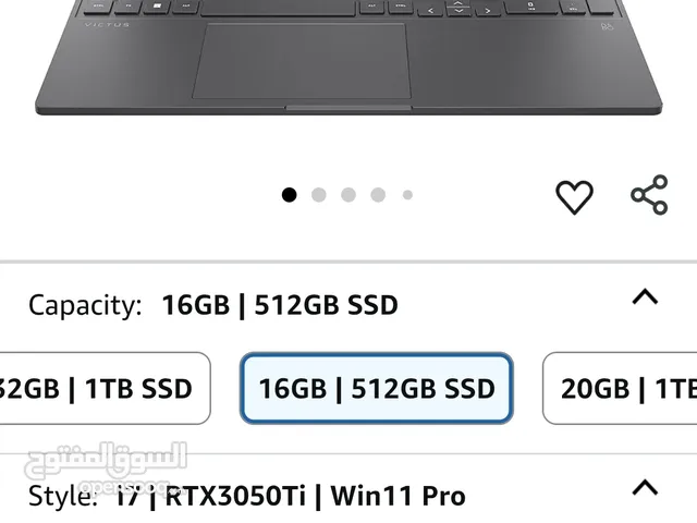 لابتوب قيمنق hp victus 15 gaming laptop rtx 3050ti i7 12650h