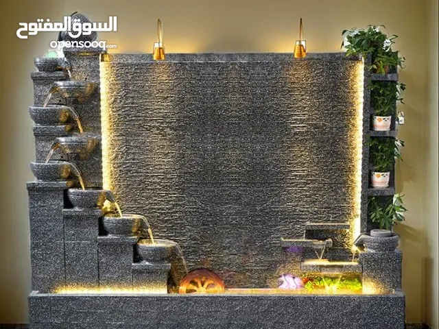نوافير وشلالات جميلة باشكال واحجام مختلف واتربوف داخليه وخارجية تصاميم راقية