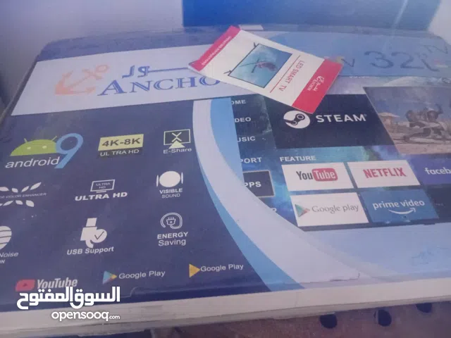 شاشة انكور شاشة حجم 32     8k   شاشة مستعمله اخو او اخت الجديد