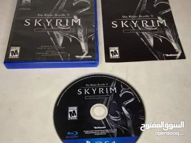 لعبة سكيريم بلاستيشن 4 مستعمل بحالة ممتازة  Skyrim Playstion 4 Sony