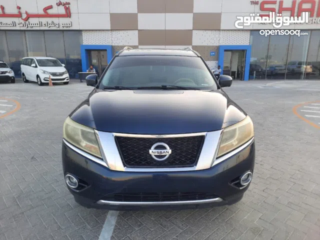 نيسان باثفايندر SL 4WD ازرق 2014 خليجي 2014 NISSAN PATHFINDER SL 4WD V6 3.5L (7 SEATER ) GCC SPECS