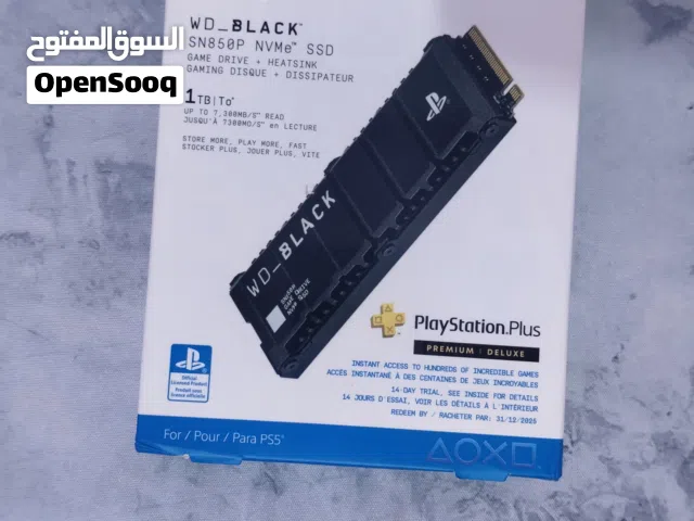 هارد SSD PlayStation M.2 أصلي 1TB WD_BLACK SN850P - نظافة 100%