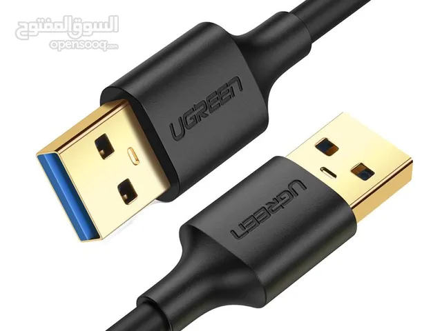 UGREEN US128 USB 3.0 Male to Male Cable-2M كيبل وصلة يو اس بي طول 2 متر