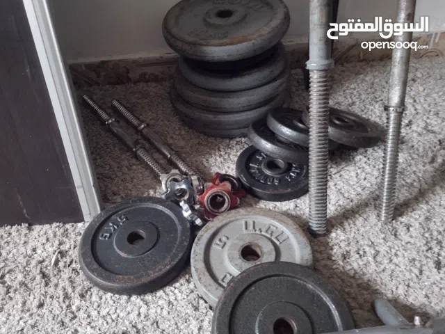 اوزان دامبل و بار و تخت  مستعملة للبيع