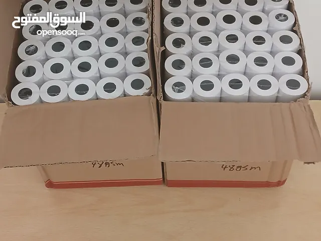 رولات وق حراري الستيكه ب10 الصندوق ب100 مقاس 57*13