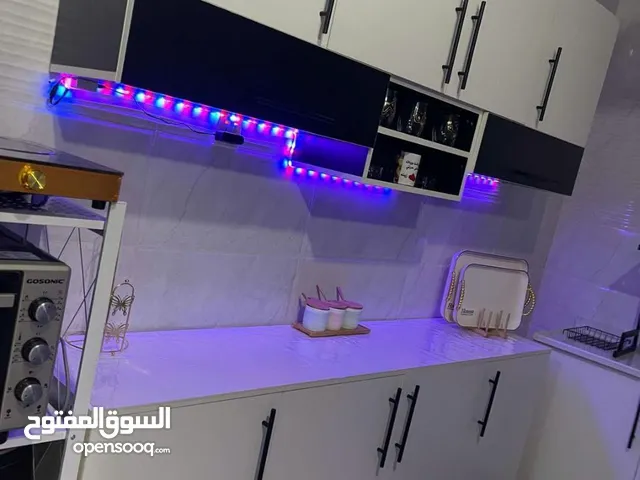 كاونترات خشب تفصال قياس مترين مع ملحق وسنك عرض خاص