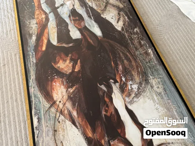 Wall horse painting, 180 H x 90 W
