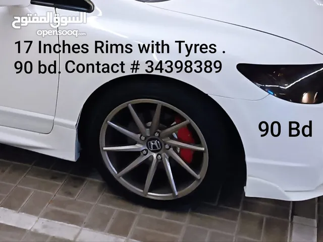 17" size. 8JJ wirth alloy wheels with new paint for sale. price 90 BD