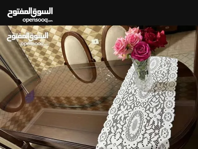 طاوله سفره 6كراسي خشب زان بدها دهان كراسي