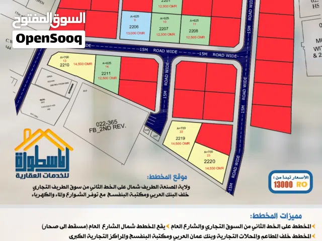 Residential Land for Sale in Al Batinah Al Masnaah