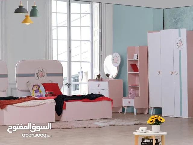غرف نوم تركي روعه 7 قطع 2 سرير + دوشق طبي وتركيب مجاني
