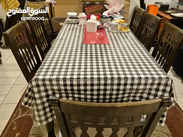 Wooden Dinning Table With 8 Chairs