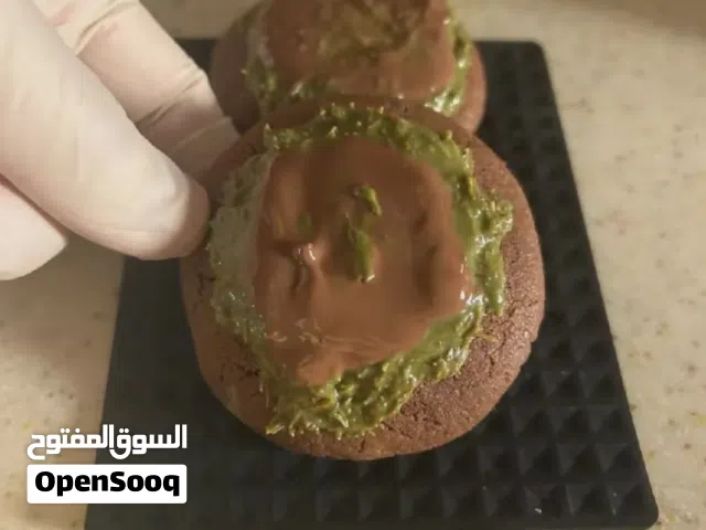 كوكيز شهي ولذيذ بحشوات مختلفة بيستاشيو وكندر نوتيلا يتوفر توريد كافيهات