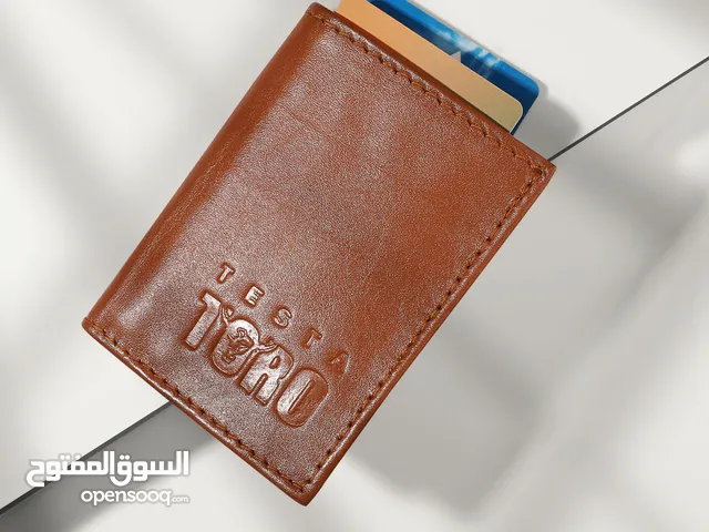 مجموعة محافظ متنوعة جلد طبيعي
