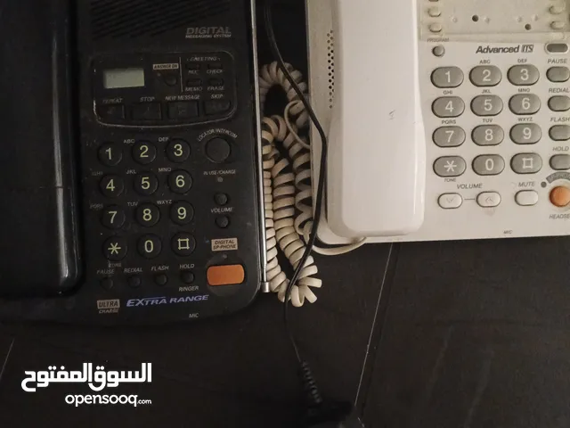 هواتف أرضية باناسونيك ياباني واحد لاسلكي مع تسجيل الرسائل بحالة جيدة جدا
