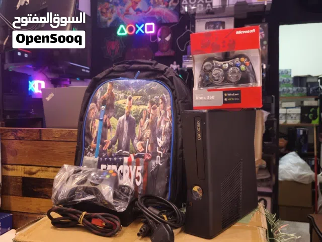 ب125 ألف اكسبوكس360 مستعمل نظافة عالية دبل جوستك واير كامل الملحقات مع جنطة .