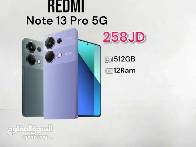 Redmi note 13 pro 5G 512g 12ram  ريدمي نوت 13 برو  Note 13pro  جديد كفالة الوكيل الرسمي bci