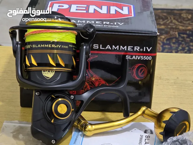 ماكينة صيد أمريكية للوحوش ماركة PENN SLAMMER 5500IV ومجموعة أغراض أخرى