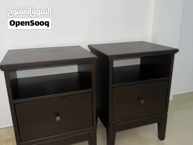 طاولات جانبية خشبية للسرير بالون البني من أيكيا - IKEA Wooden Brown Bedside Table