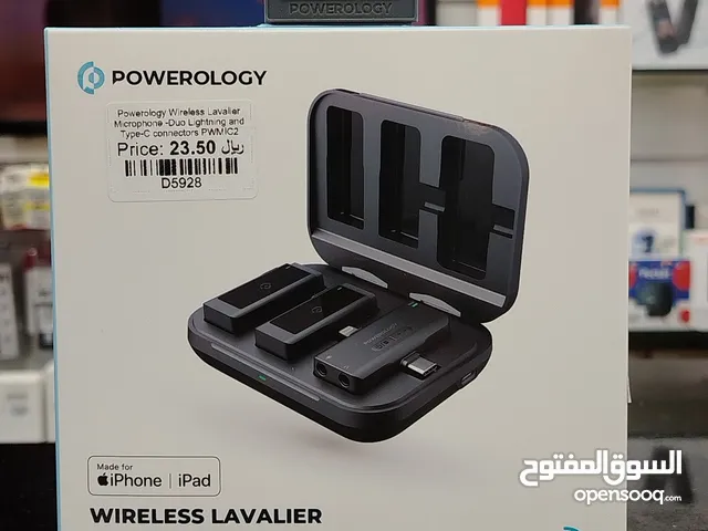 Powerology Wireless Lavalier Microphone Duo