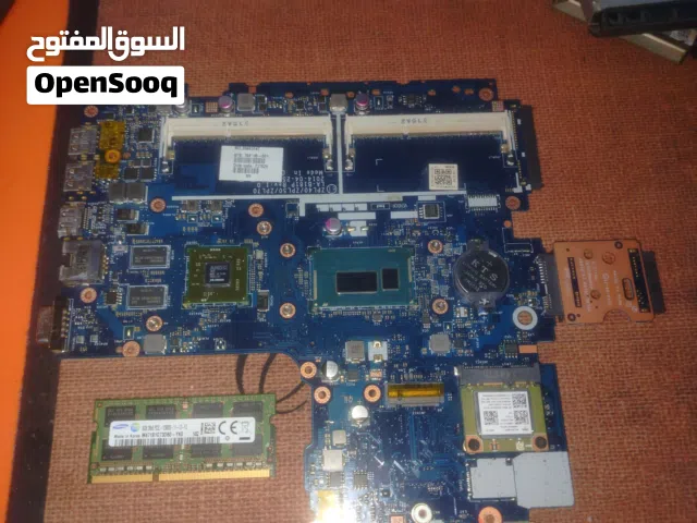 مذربورد لابتوب HP مع رام 8GB أصلية - فك وكالة وشغالة 100%"