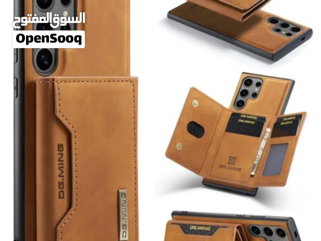 غلاف حافظة جلد مغناطيس للاجهزة سامسونغ S25 و S24 كلاسيك و Ultra مع محفظة مغناطيس قابل للازاله وتركيب