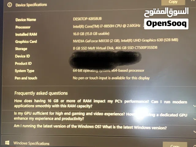 Windows Dell for sale in Cairo
