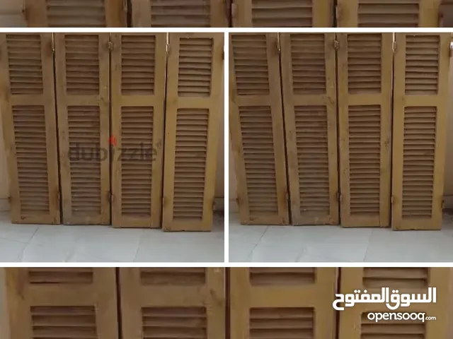 للبيع بالمحلة الكبري شباك شيش 4 درفه وزجاج 2 درفه ( بدون سلك ) مقاس 114× 114 سم. بدون حلق سعر نهائ