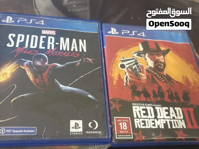 Two ps cds rdr 2 and Spider-Man