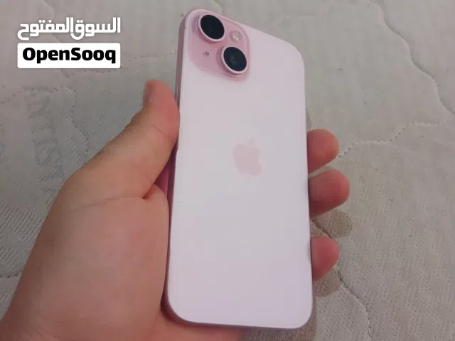 هاتف iPhone 15 العادي باللون الوردي (Pink) الشاشة: 6.1 إنش Super Retina XDR ميزة Dynamic Island