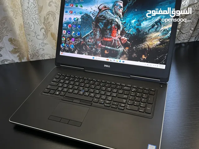 وحش الشاشة الكبيرة Dell Precision 7720 شاشة 4K / كارت خارجي Quadro بحجم 6GB / هاردين SSD