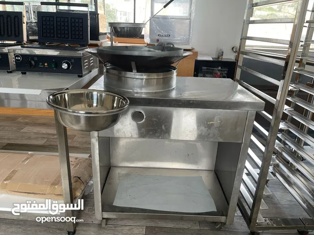 طاولة فلافل ستانلس مجلفن مع كامل معداتها بسعر 1700