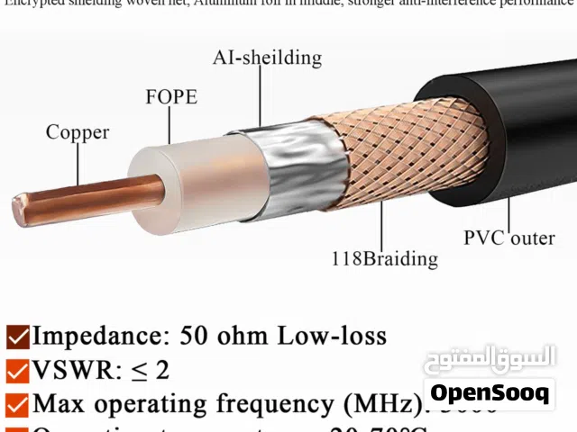 كابل RG58 أصلي 50 أوم