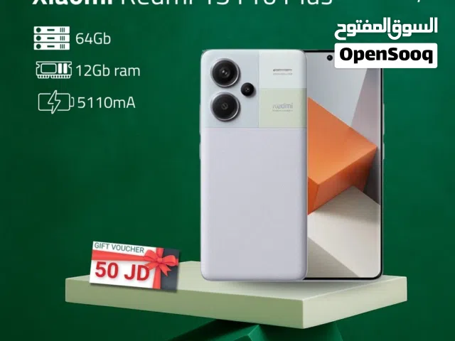 XIAOMI REDMI NOTE 13 PRO PLUS -5G- ( 512GB ) / RAM 12 NEW /// شاومي ريدمي نوت 13 برو بلس ذاكرة 512