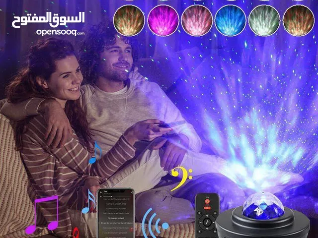 Sign LED Galaxy Light with Speaker Bluetooth أباجورة النجوم مزودة بمكبر صوت ومع جهاز تحكم