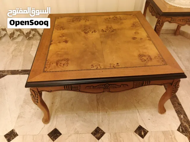 طاولات غرفه ضيوف زان كامل جداد 3قطع للبيع بسعر مغري جدا