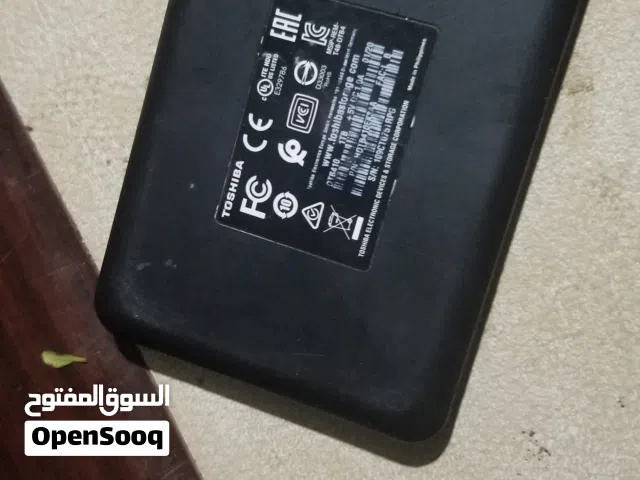 هارد خارجي توشيبا 1 تيرابايت (Toshiba Canvio 1TB) بحالة ممتازة للبيع.
