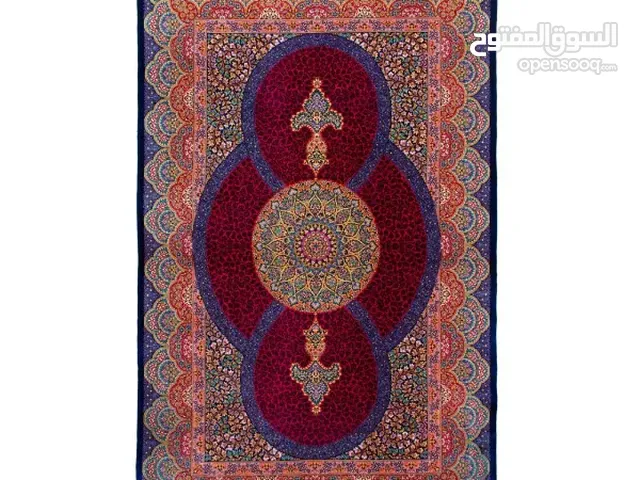 سجادة حرير يدويا نسيج ایران قم، كلها من الحرير Iranian silk carpet , Persian handmade silk Rug