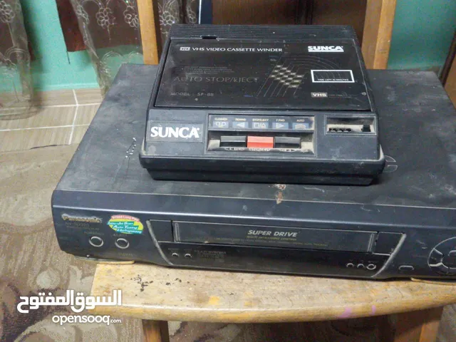 جهاز فيديو sonyوجهاز ترجيع شرائط وتلفزيون وراديو بالسماعات
