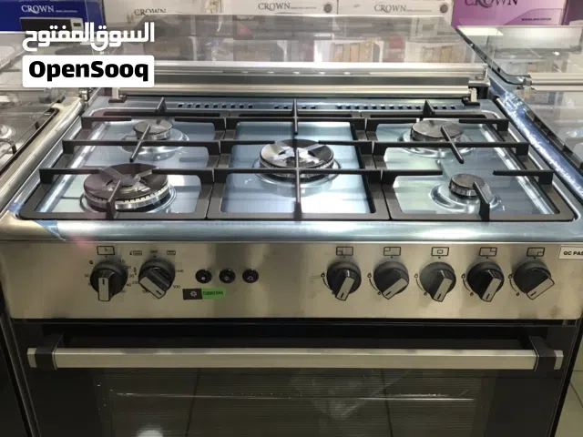 فرن سعر حررررق فرن غاز كراون 90 ستانلس ستيل بنظام مراوح لتوزيع الحراره ومناصب ثقيله و عيون غاز تيربو