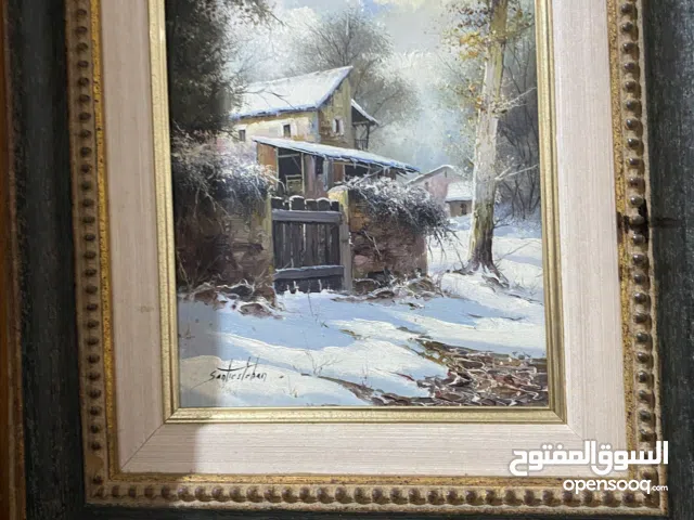 Toiles originales Santiesteban 44x39 cm, encadrées