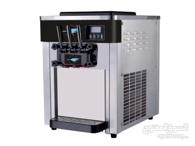 Compact 3-Flavor Soft Ice Cream Machine – Night Mode