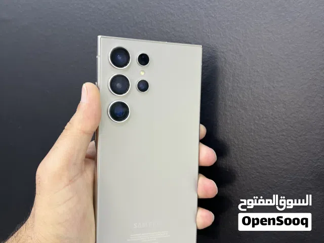 جالاكسي S24 الترا جديد مستعمل حالة ممتازة سعة 1 تيرابايت أبيض من سامسونج