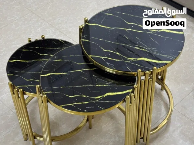 Coffe tables طقم طاولات قهوة servingوطاولات خدمة و طاولات ضيافه بتصميم عصري وأنيق ادفع عند الاستلام.