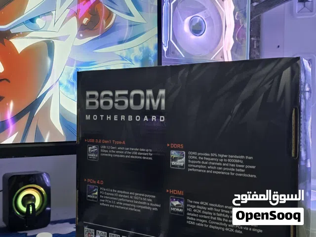 مذربورد B650 من BIOSTAR مستعمل بحالة ممتازة جدا