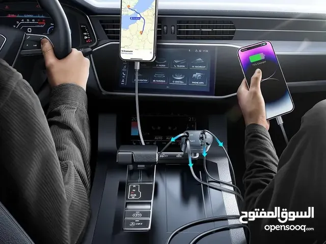 أفضل شاحن ذكي علي الإطلاق شاحن السيارة الذكي 4 في 1 يدعم الشحن السريع رجاء قراءة التفاصيل كامله