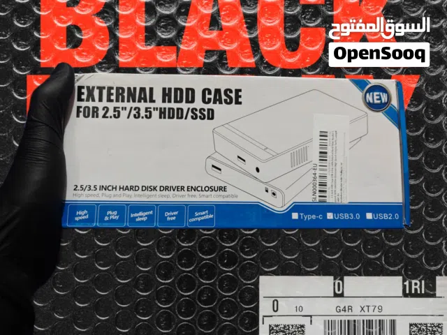 راك او حافظة خارجية ومشغل لمحرك الأقراص الصلبة/SSD مقاس 2.5 بوصةو /3.5 بوصة Hdd