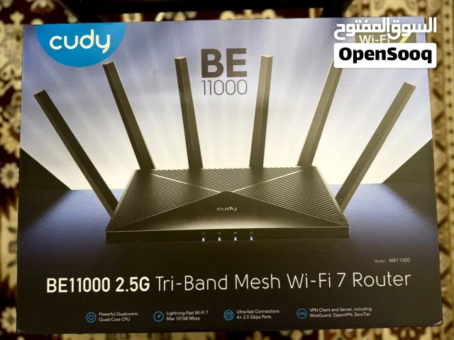 راوتر Cudy BE11000 - يدعم Wifi 7 - نظيف جدا