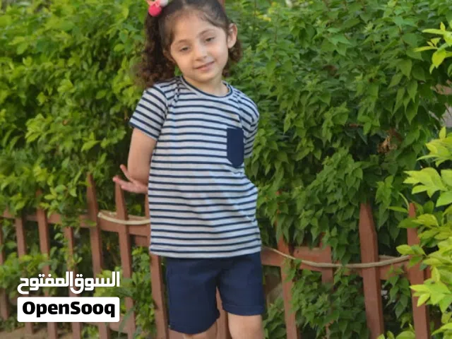 طقم أطفالي قطعتين (مخزنR1)  طقم أطفالي  قطعتين  يليق أطفالي اولادي وبناتي   تيشرت خامه برسوله