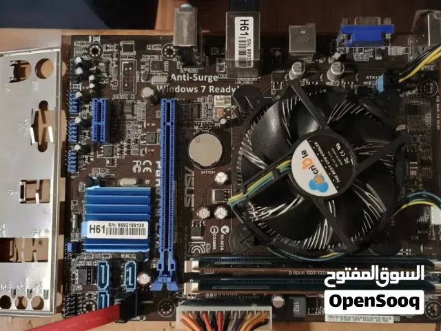 Core i7 2600 CPU + مذربورد Asus P8H61 M LX3 للبيع